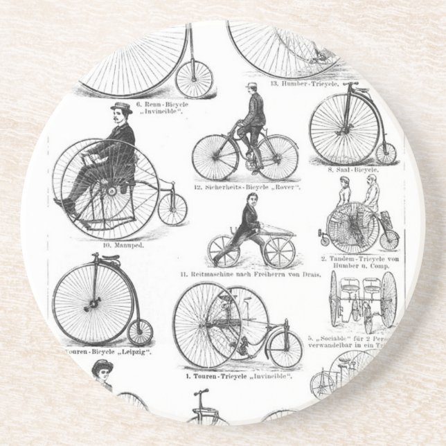 Porta-copos Bicicleta de Roda Alta Penny Farthing (Frente)