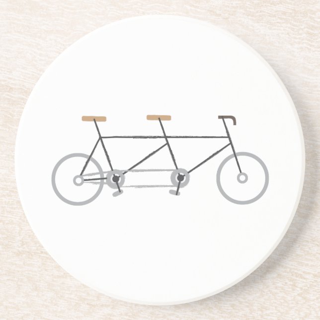 Porta-copos Bicicleta em tandem (Frente)