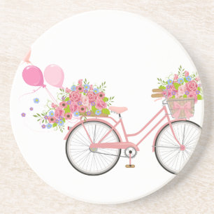 Porta-copos Bicicleta Rosa Whimsical