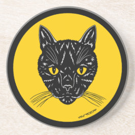 Porta-copos Black Cat Face