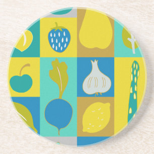 Porta-copos Blocos de vegetais I