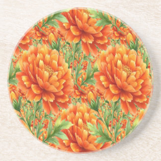 Porta-copos Blooms de Laranja Radiante