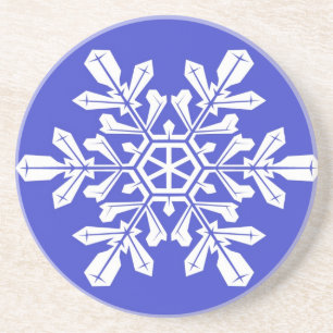Porta copos Blue Snow Flake
