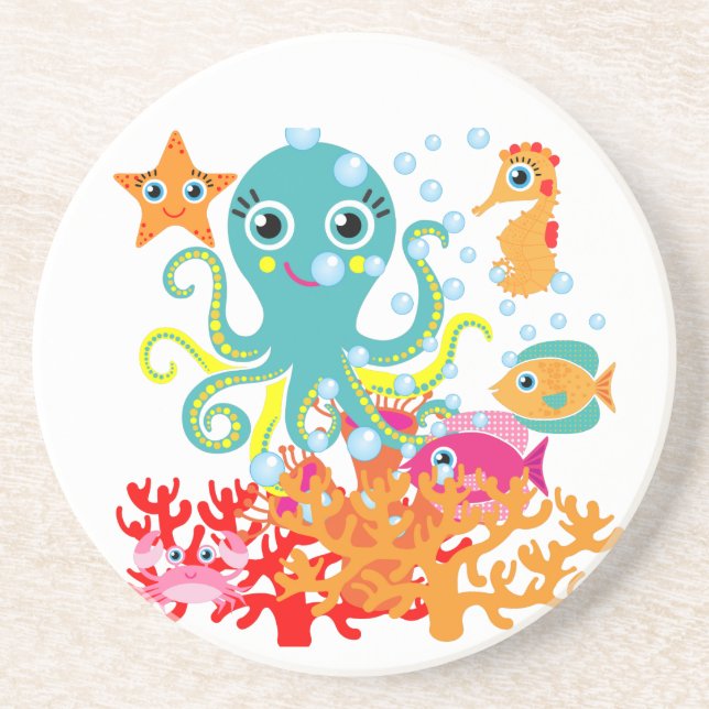 Porta-copos Boa vinda ao oceano (Frente)