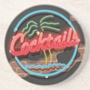 Porta-copos Boate de Cocktail Neon