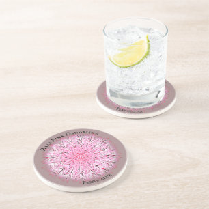 Porta-copos Boho da Flor Rosa-Rosa bonito