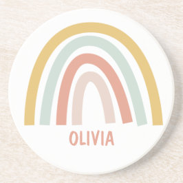 Porta-copos Boho Pastel Rainbow Personalizado