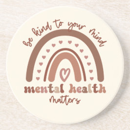 Porta-copos Boho Rainbow Mental Health Seja gentil Com Sua Men