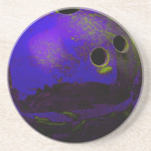 Porta-copos Bola de boliche Azul Personaliza-o