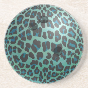 Porta-copos Bola de boliche Leopard Teal