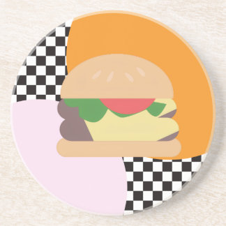 Porta-copos Bold Burger Checkered Pink Orange Black