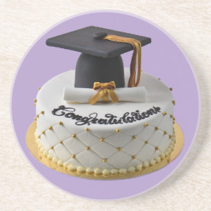 Porta-copos Bolo de Formatura Sandstone Coaster