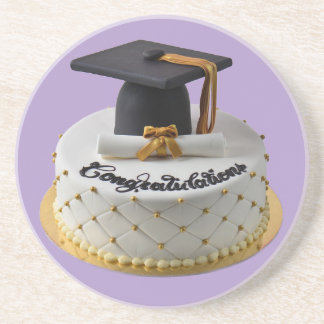 Porta-copos Bolo de Formatura Sandstone Coaster