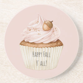 Porta-copos Bolota de Cupcake Rosa