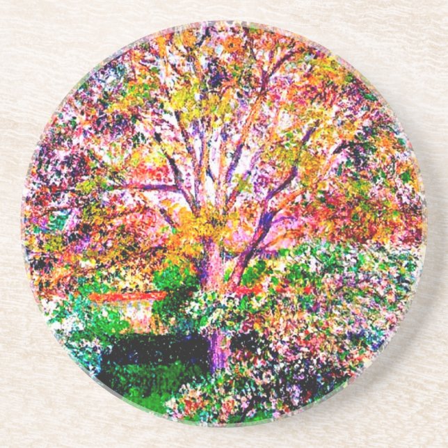 Porta-copos Bolsa E Maçã Em Bloom Camille Pissarro (Frente)