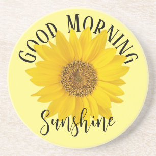 Porta-copos Bom Dia Sunshine Amarelo Girassol
