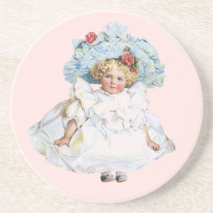Porta-copos Boneca Vitoriana Vintage, Páscoa Vestida Chapéu