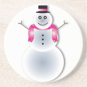Porta-copos boneco de neve de natal assustador
