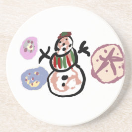 Porta-copos Boneco de neve doce
