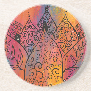 Porta-copos Bonito Arte Floral