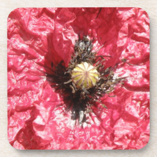 Porta copos bonito de Cork Macro Cork com Flor Ver