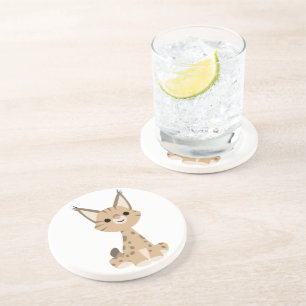 Porta copos bonito do lince dos desenhos animados