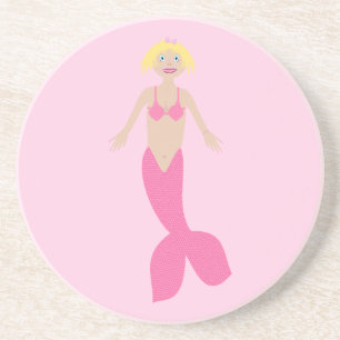 Porta-copos Bonito fantasia rosa Sereia