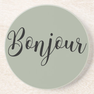Porta-copos Bonjour-blackText