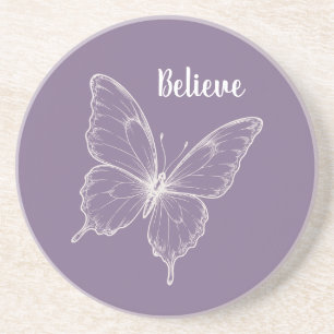 Porta-copos Borboleta Acredite Roxo