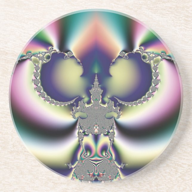 Porta-copos Borboleta-Arco-Íris (Frente)