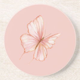Porta-copos Borboleta Rosa