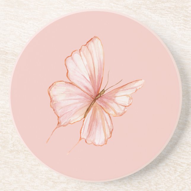 Porta-copos Borboleta Rosa (Frente)