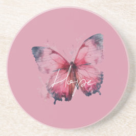 Porta-copos Borboleta Rosa Esperança Inspiradora
