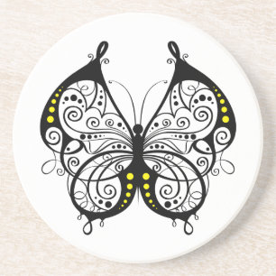 Porta-copos Borboletas pretas 5