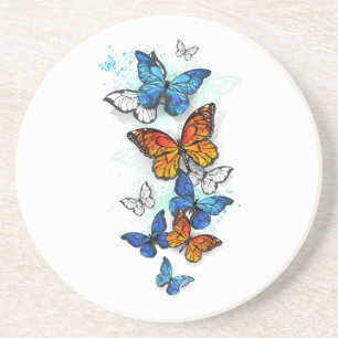 Porta-copos Borboletas voadoras Morpho e Monarca