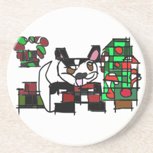Porta-copos Boston terrier Winter