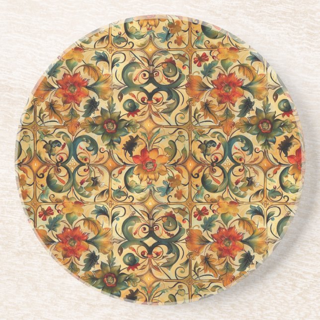 Porta-copos Botânica de idade do ouro (Frente)