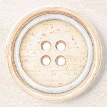 Botão de Costura Branco Creme
