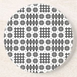 Porta copos branca do arenito do preto da