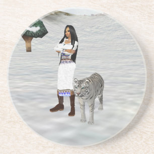 Porta copos branca Tigre