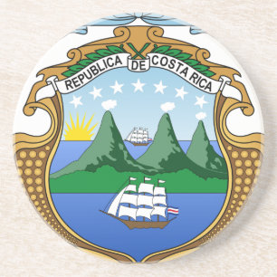 Porta-copos Brasão de Costa Rica - escudo de Costa Rica