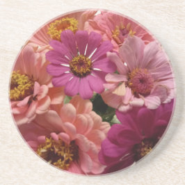 Porta copos Brilhante de Zinnia em tons de Rosa e