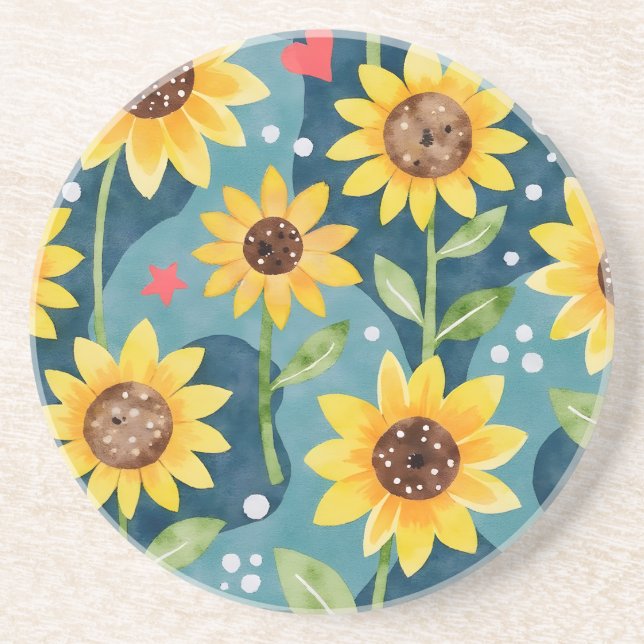 Porta-copos Brilhante Sunflower (Frente)