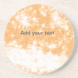 Porta-copos Brilho simples laranja faísca estrelas adicione se