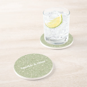 Porta-copos Brilho Verde Glitter