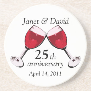 Porta-copos Brinde ao Amor/ Vinho Vermelho