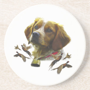 Porta-copos Brittany Spaniel Art ,