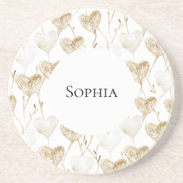 Porta-copos Brown Cream Boho Hearts