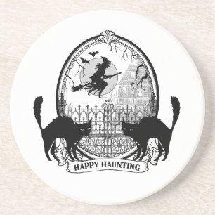 Porta-copos bruxa de Halloween, antiga vintage
