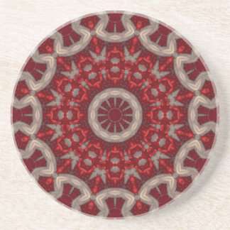 Porta-copos Bule de Arenito Decorativo Vermelho